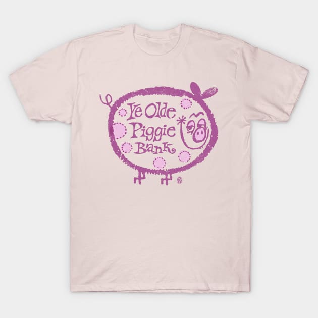 Vintage Ye Olde Piggie Bank T-Shirt by StudioPM71